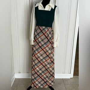 VINTAGE Melissa Lane Dress 1970’s?? Ankle Length Womens size 10